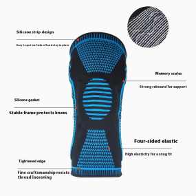 Knee Pad Factory - Wholesale Professional Protection Breathable Elastic Closure Sports Knee Pads