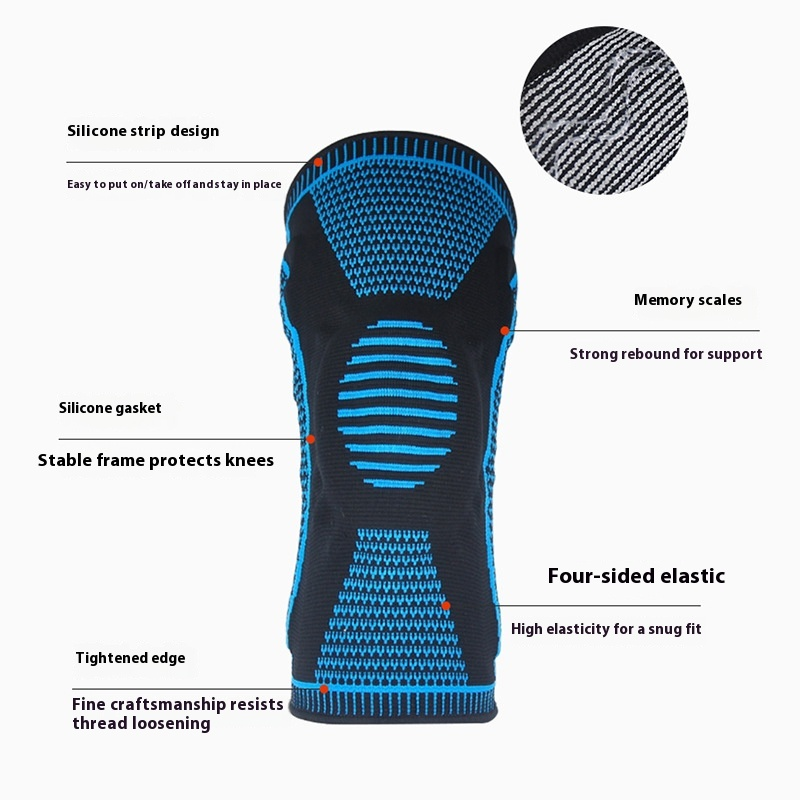 Knee Pad Factory - Wholesale Professional Protection Breathable Elastic Closure Sports Knee Pads