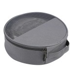 Camping Bag Supplier - Portable Outdoor Camping Kitchen Tableware Storage Bag Cylinder Case Canvas Bag