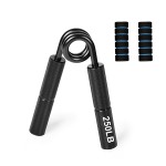 手握力器供应商-金属手握力器50-350磅防滑重型握力增强器手腕前臂力量训练