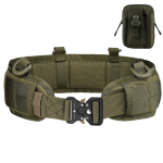 Tactical Belt Supplier - Comfortable Nylon PC Material Adjustable Tactical Belt Set Secure Buckle Outdoor