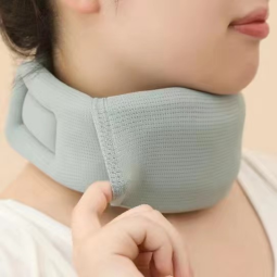 颈托供应商-四季薄款颈托软海绵材质防头前倾颈椎矫正器新款冰丝颈托保护器