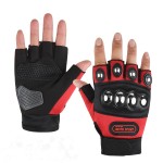 Motorcycle Gloves Manufacturer - Summer Men's Women's Half Finger Steel Shell Gloves Outdoor Sports Climbing