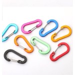 登山扣生产厂家-高品质定制40mm小型迷你扁平彩色铝制登山扣背包挂钩