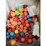 咀嚼玩具生产厂家-时尚耐用卡通橡胶宠物清洁球狗咀嚼牙齿清洁食品玩具玩耍用