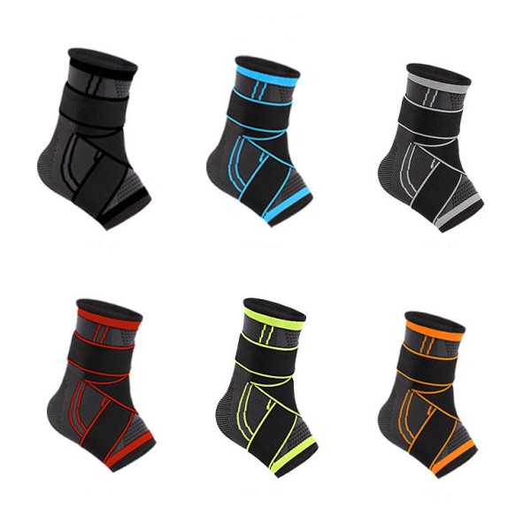 Ankle Brace Supplier - Fixed Strap Compression Ankle Brace Anti-Sprain Protector Basketball Sports