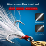 Metal Lure Supplier - Metal Spinner Spoon Fishing Lure Hard Baits Sequins Noise Paillette Troll Lead