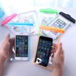 Waterproof Case Supplier - Outdoor Fluorescent PVC Mobile Phone Waterproof Case Swimming Diving Rafting