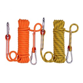 Safety Rope Manufacturer - Cross-Border Outdoor Rock Climbing Equipment Polyester Braided Safety Rope