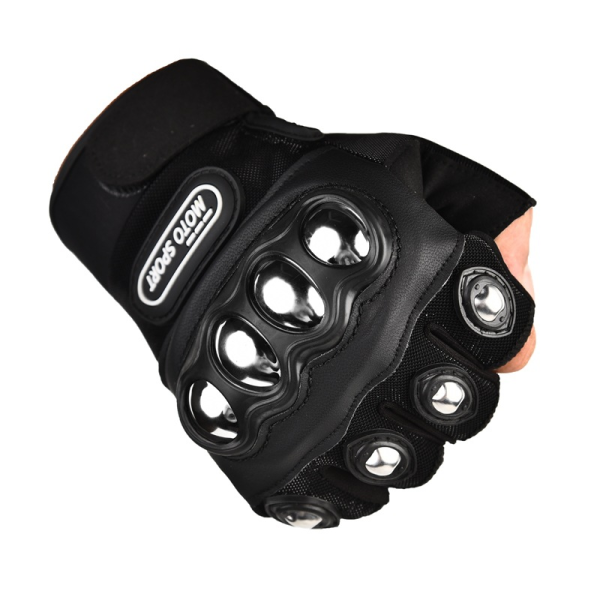 Motorcycle Gloves Manufacturer - Summer Men's Women's Half Finger Steel Shell Gloves Outdoor Sports Climbing