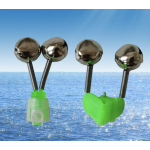 Fishing Alarm Factory - Fishing Bite Alarms Rod Bells Rod Clamp Tip Clip Bells Ring Green ABS