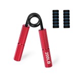 手握力器供应商-金属手握力器50-350磅防滑重型握力增强器手腕前臂力量训练