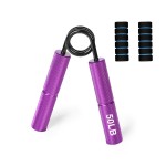 手握力器供应商-金属手握力器50-350磅防滑重型握力增强器手腕前臂力量训练