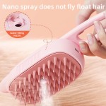 Pet Grooming Brush Manufacturer - One-Button Electric Pet Comb Anti-Flying Hair Bath Massage Brush
