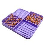 Pet Feeding Pad Supplier - Multi-Color Pet Silicone Feeding Pad Solid Design Slows Eating Speed