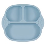 Baby Plate Supplier - Stylish Eco-Friendly Food-Grade Silicone Baby Plate Non-Slip Suction Square Design
