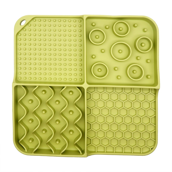 Pet Feeding Pad Supplier - Multi-Color Pet Silicone Feeding Pad Solid Design Slows Eating Speed