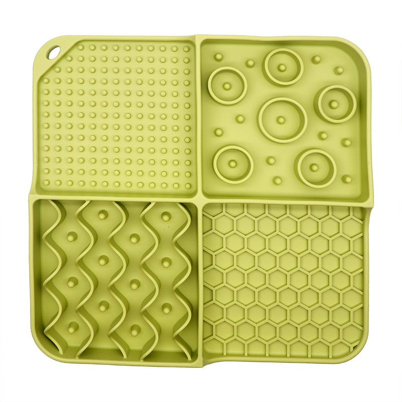 Pet Feeding Pad Supplier - Multi-Color Pet Silicone Feeding Pad Solid Design Slows Eating Speed