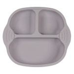 Baby Plate Supplier - Stylish Eco-Friendly Food-Grade Silicone Baby Plate Non-Slip Suction Square Design