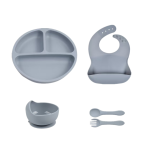 Baby Bib Factory - Heat Resistant Silicone Baby Tableware Food Grade Anti-Spill Bibs Kids Dining