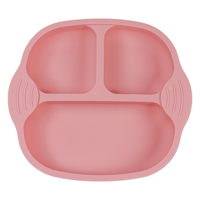 Children Dinnerware Supplier - Children's Set Stylish Food Grade Silicone Baby Plates Non-Slip Suction