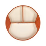 Baby Bowl Set Manufacturer - Silicone Suction Cup Divided Food Bowl Set Baby Learning Eat Training