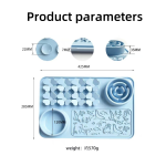 Pet Grooming Mat Manufacturer - Silicone Solid Pattern Pet Licking Mat Dogs Cats Foldable Grooming Feeder