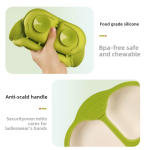 Baby Dinnerware Set Factory - Portable Baby Dinnerware Set Square Silicone Cup Plate with Placemat