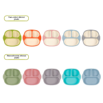 Baby Dinnerware Set Factory - Portable Baby Dinnerware Set Square Silicone Cup Plate with Placemat