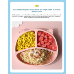 Children Plate Manufacturer - Cartoon Kids Dining Plate with Suction Cup Weaning Training Dish Children