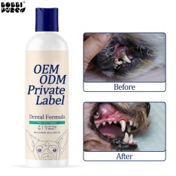 Pet Oral Care Supplier - Natural Tartar Control Fresh Breath Oral Care Solution for Dogs Water Additive