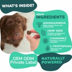 Anxiety Chews Supplier - Natural Dog Calming Soft Chews Anxiety Relief Treats for Pet Stress Support Pet Care