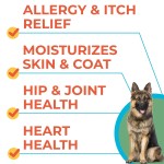 Pet Omega Supplement Factory - Premium Pure Wild-Caught Salmon Oil for Dogs Cats Omega Rich Natural