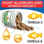 Salmon Oil Chews Supplier - Pure Natural High Absorption Salmon Oil Omega Soft Chews Dog Supplement
