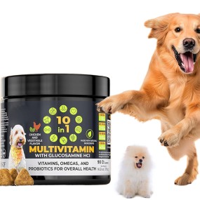 Pet Supplement Factory - Nutritious Pet Supplements for Dogs Cats Multivitamin Chews with Glucosamine