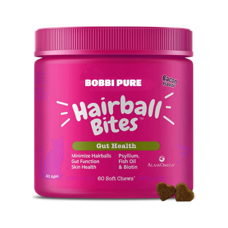 Hairball Control Factory - Natural Dog Shedding Support Soft Chews Private Label Functional Treats Hairball Control