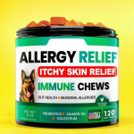 Omega Chews Supplier - Dog Allergy Relief Supplement Skin Immune Support with Omega-3 Fish Oil Probiotics