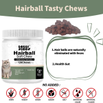 Hairball Bites Factory - Free Sample Hairball Bites for Cats Functional Supplement Omega 3 Salmon Fish Oil EPA