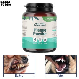 Teeth Cleaning Supplier - Veterinary-Approved Natural Teeth Cleaning Care Dental Hygiene Powder for Dogs