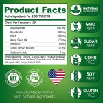 Turkey Flavor Factory - Premium Turkey Flavored Glucosamine Soft Chews for Dogs Cats Fish Pets Essential