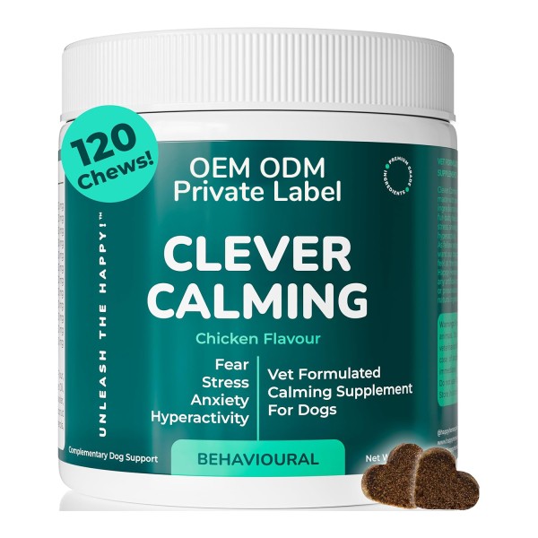 Anxiety Chews Supplier - Natural Dog Calming Soft Chews Anxiety Relief Treats for Pet Stress Support Pet Care