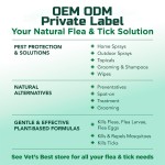 Flea Spray Manufacturer - Natural Organic Flea Tick Spray Safe Effective Pest Control for Dogs Cats
