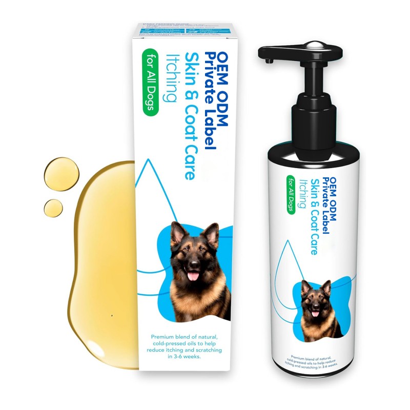 Salmon Oil Factory - Premium Pure Natural Salmon Oil Dogs Liquid Softgel Omega 3 EPA DHA Rich Additive