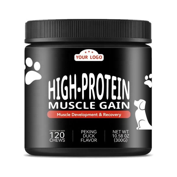 Muscle Support Factory - High-Protein Collagen Dog Treats Muscle Support Chews Joint Health Pet Supplements