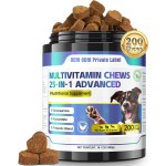 Pet Vitamin Supplier - Premium High Absorption Dog Vitamins Supplements Chews Puppy Senior Joint Health