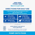 Salmon Oil Factory - Premium Pure Natural Salmon Oil Dogs Liquid Softgel Omega 3 EPA DHA Rich Additive