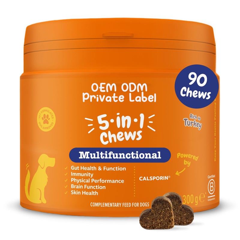 Pet Multivitamin Factory - Premium Pet Nutrition Soft Chews Complete Multivitamin Supplement Dogs Cats