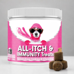 Skin Support Treats Factory - Soothe Dog's Itch Support Skin Coat Immunity with Nutritious Treats Pet Care
