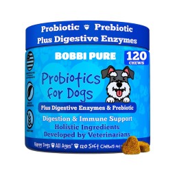 Multi-Strain Factory - High-Potency Pet Probiotics Supplement Digestive Health Support Multi-Strain Prebiotic