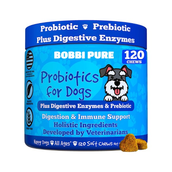 Multi-Strain Factory - High-Potency Pet Probiotics Supplement Digestive Health Support Multi-Strain Prebiotic
